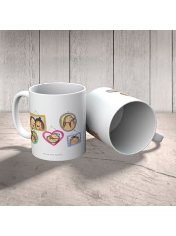 Mr. & Mrs. Panda Kindertasse Igel Familie ohne Spruch in Weiß