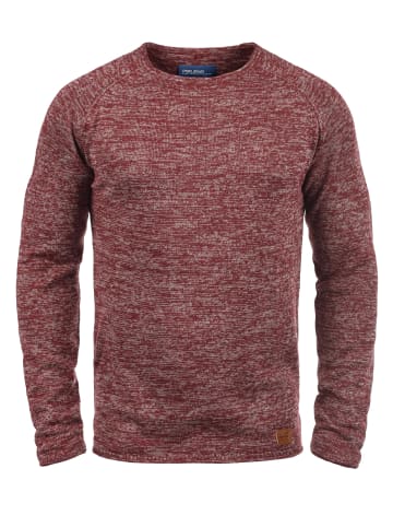 BLEND Strickpullover BHDan 20700587ME Strickpullover mit aufgerollten Säumen in Rot