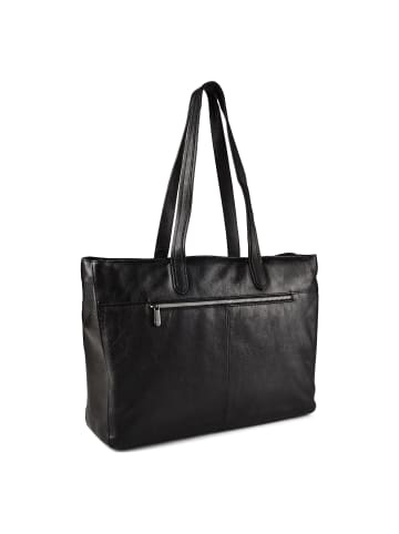 Plevier Power Shopper Tasche Leder 43.5 cm Laptopfach schwarz
