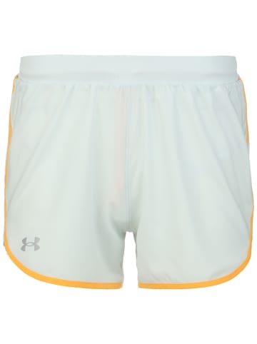 Under Armour Laufshorts Fly By Elite 3 in hellgrün / orange