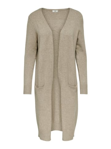 JACQUELINE de YONG Strickjacke Cardigan Weste Strickjakce in Beige