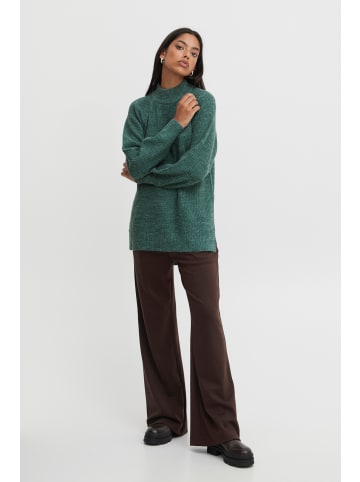 ICHI IHMARAT T-NECK LS2 Loose fit in Blue Spruce