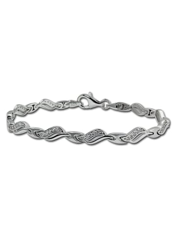 SilberDream 925 Sterling Silber Damen SilberDream Armbänder Wave ca. 18,5cm