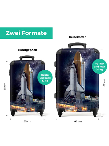 NoBoringSuitCases Suitcase, Handgepäck, Koffer, Trolley, Reisekoffer Space-Shuttle-Design
