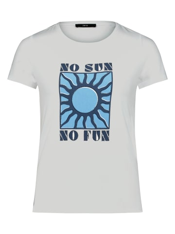 Zero  Printshirt mit Aufdruck in Patch White/Blue