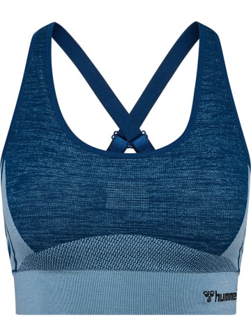 Hummel Sport-BH "Clea Seamless Sports Top" in Blau