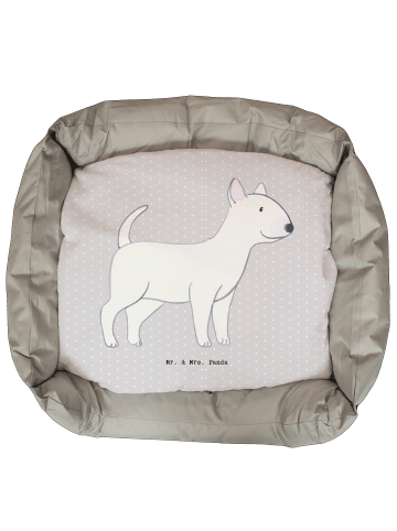 Mr. & Mrs. Panda Liegeplatz Bullterrier Lebensretter ohne Spruch in Grau Pastell