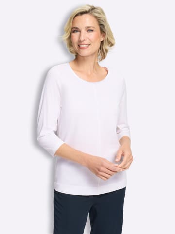 Sieh an! 3/4-Arm-Shirt in weiß