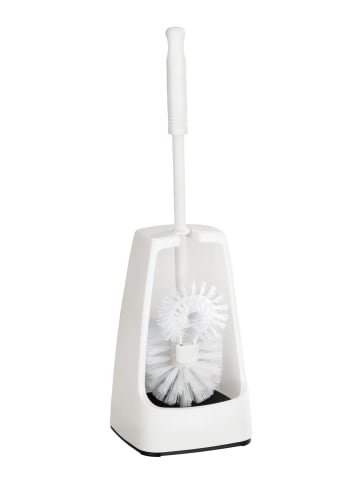 Wenko WC-Bürste SIMPLE mit Reinigung in Weiß, (B) 12,5 x (H) 40 x (L) 12,5 cm