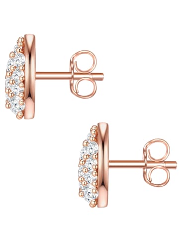 Glanzstücke München Ohrstecker Sterling Silber roségold Zirkonia weiß in roségold