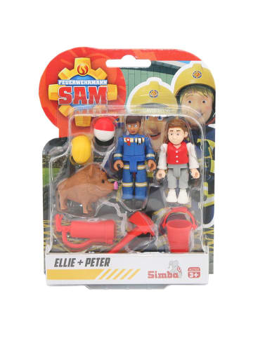 Feuerwehrmann Sam  Ellie, Peter, Wildschwein | Spiel-Figuren Set | Simba Toys