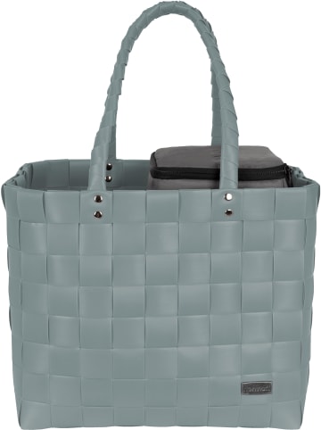 normani Flechtkorb mit kleiner Kühltasche in Mint