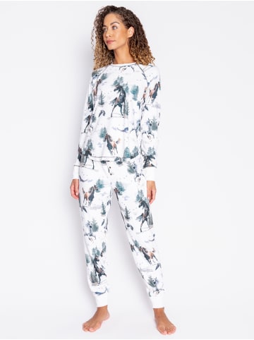 P.J. Salvage Pyjamahose Wild Force in off-white