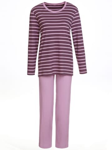 WITT WEIDEN Schlafanzüge in rosé-geringelt + lila-geringelt