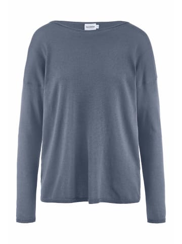 Hessnatur Strick Pullover in schieferblau