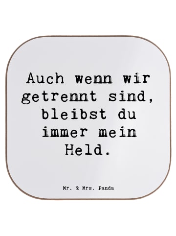 Mr. & Mrs. Panda Untersetzer für Gläser Spruch Trennung von den ... in Weiß