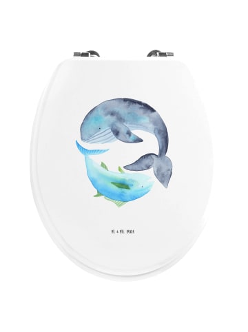 Mr. & Mrs. Panda WC Brille Walfisch Thunfisch ohne Spruch in Weiß