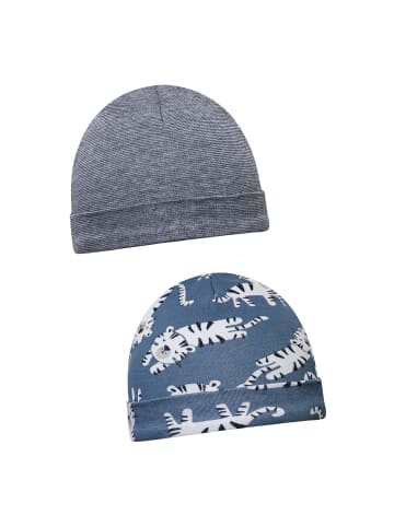 Minoti 2er-Set: Beanies World 4 in blau