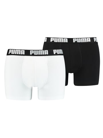 Puma Boxershorts PUMA BASIC BOXER 2P in 301 - White / Black