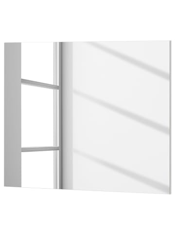 home24 home24 Wandspiegel aus beschichteter Spanplatte in Anthrazit, 88 x 70 x 2 cm in Anthrazit