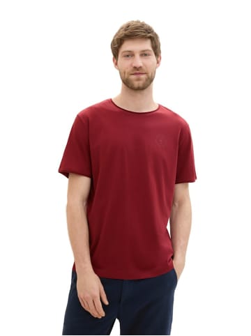 Tom Tailor Rundhals T-Shirt für Herren in rot