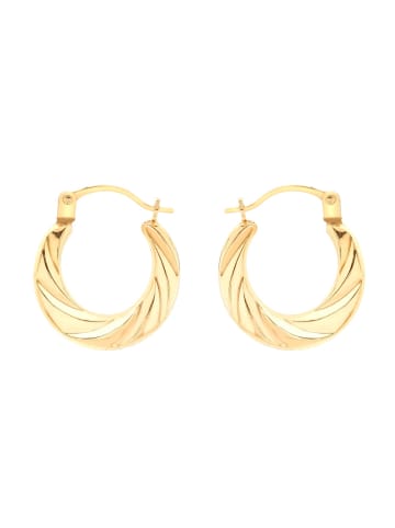 Lucardi 375 Gold Ohrringe Rund