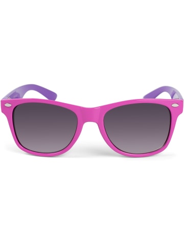 styleBREAKER Nerd Sonnenbrille in Pink-Lila / Grau Verlauf