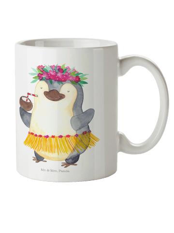 Mr. & Mrs. Panda Kindertasse Pinguin Kokosnuss ohne Spruch in Weiß