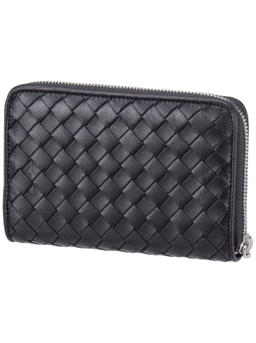 Abro Geldbörse Piuma Weaving Wallet in Black/Nickel