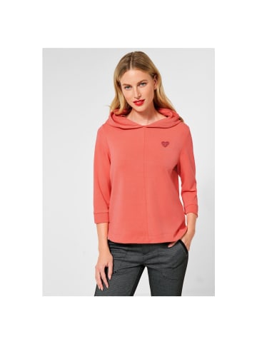 Street One Sweatshirt in sunset coral