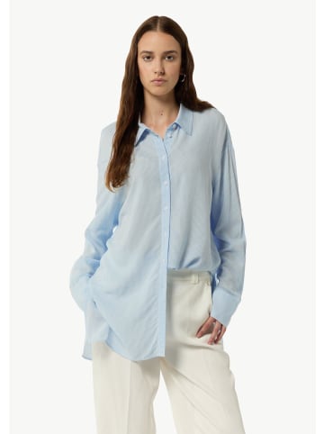 comma Bluse langarm in Blau