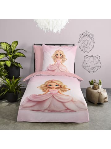 Pure Kids Microfaser Kinder-Wendebettwäsche in rosa