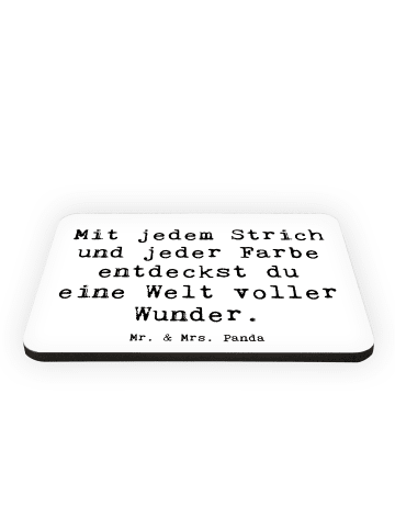 Mr. & Mrs. Panda magnet Spruch Die Freude an der Kreativität ent... in Weiß