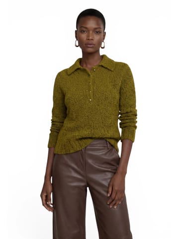 Zero  Strickpullover mit Kragen in Fir Green