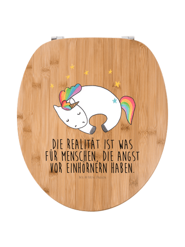 Mr. & Mrs. Panda Toilettendeckel Einhorn Nacht mit Spruch in Braun