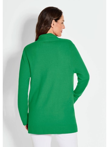 GOLDNER Langarm Cardigan aus Merino in grün