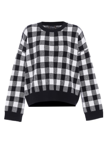 FENIA Sweater in SCHWARZ WEISS KARIERT
