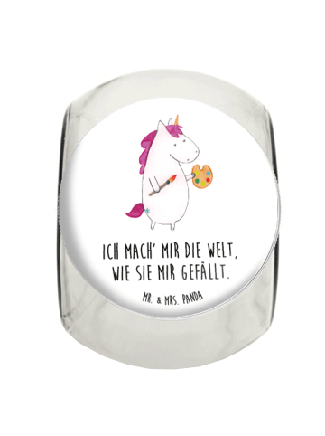 Mr. & Mrs. Panda gewürzglas Einhorn Künstler mit Spruch in Weiß