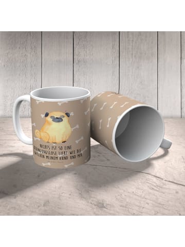 Mr. & Mrs. Panda Kindertasse Mops mit Spruch in Hundeglück
