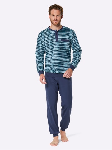 WITT WEIDEN Schlafanzüge in blau + natur
