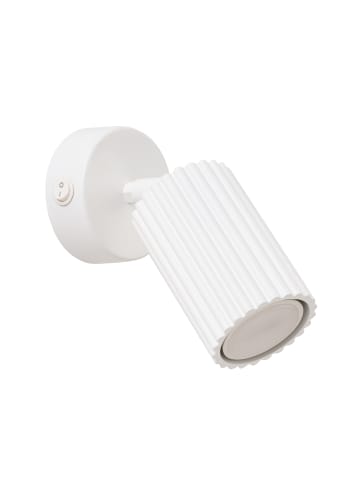 Nice Lamps Wandleuchte GLEAM weiße mit Schalter H 16 cm