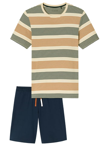 Schiesser Schlafanzug Casual Nightwear in Whisky