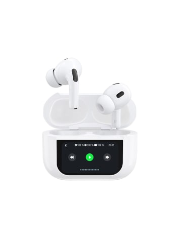 COFI 1453 In-Ear TWS kabelloser Bluetooth 5.3 Kopfhörer mit LED-Anzeige in Weiß