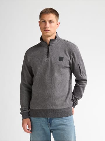 Petrol Industries Utility-Pullover mit kurzem Reißverschluss steelhall in Schwarz