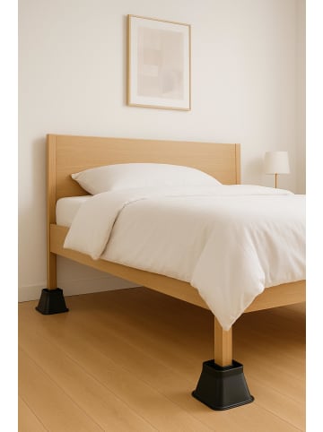 RIDDER Möbelerhöhung Hammerfest, 4 Stück schwarz