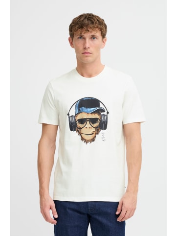 BLEND Rundhalsshirt in weiß