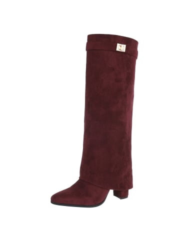 Ital-Design High Heel in Weinrot