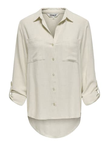 ONLY Bluse ONLYASMIN-SIESTA LS LI BL SHIRT in Beige