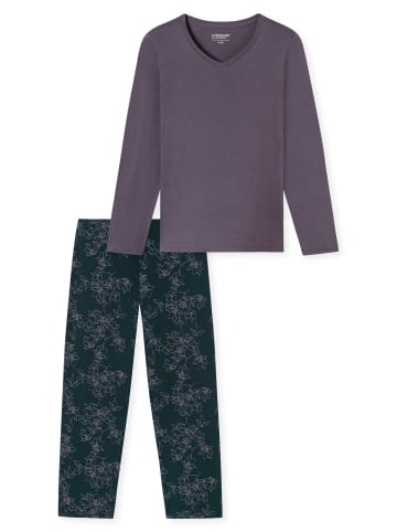 Schiesser Pyjama UNCOVER Nightwear in Pflaume