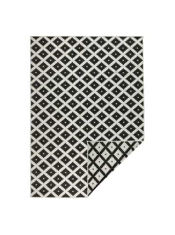 NORTHRUGS In- & Outdoor Wendeteppich Nizza Schwarz Creme